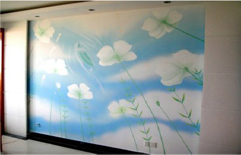 宁德画墙绘怎么画好白云的蓬松感？