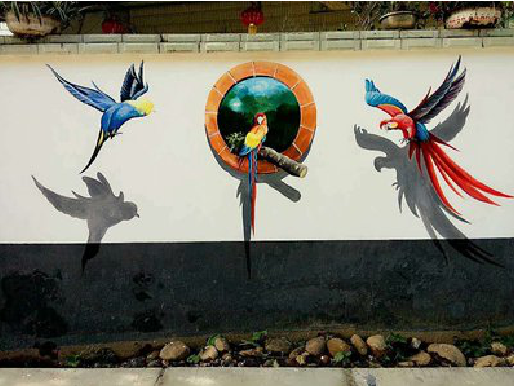 宁德视觉错位-3D墙绘设计