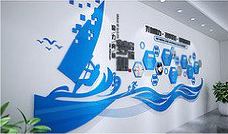 宁德海浪主题文化墙如何设计？