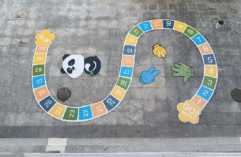 宁德地面游戏彩绘