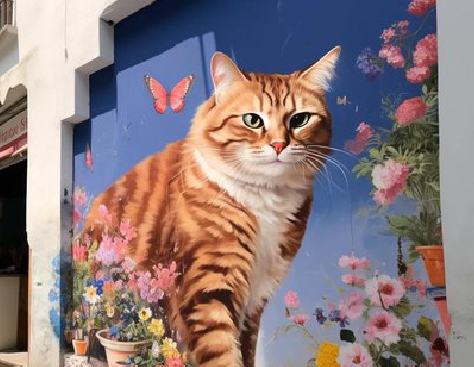 宁德自己绘制有个性的手绘墙