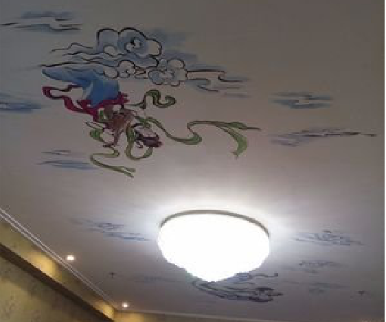 宁德如何快速绘制天花板上的手绘墙？