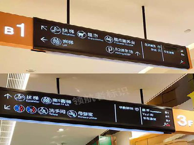 宁德如何通过商场标识牌引导客流分布？